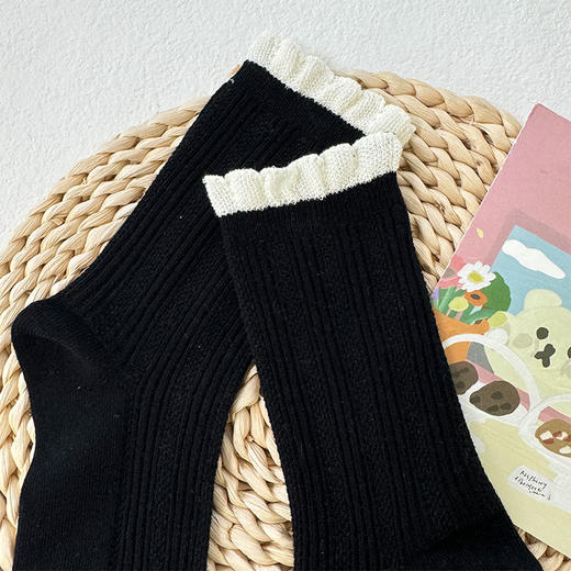 袜子女中筒袜韩系少女风波点款纪念日百货门店同款163845307 商品图4