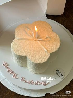 ins清新花朵造型蛋糕-低糖处理无添加