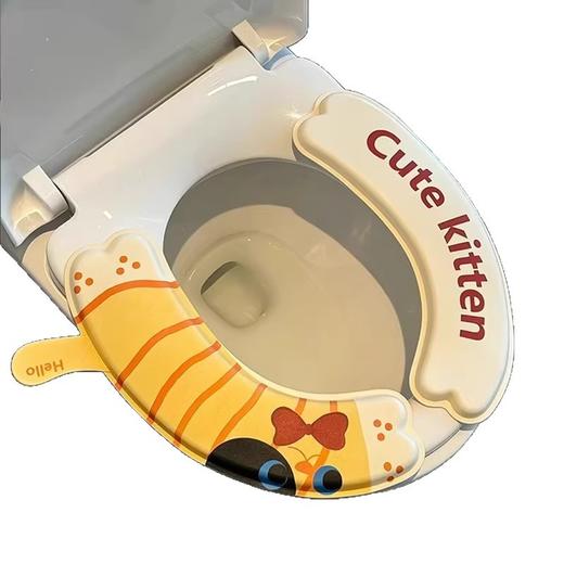 【19.9抢4对❗️四季通用马桶垫】无惧溅水受潮，家中常备，舒适加厚保暖马桶垫四季通用，粘贴式马桶圈坐垫坐便垫L 商品图4