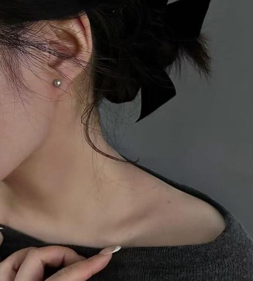 真多麻海水akoya珍珠耳钉6-7mm，不退换！ 商品图0