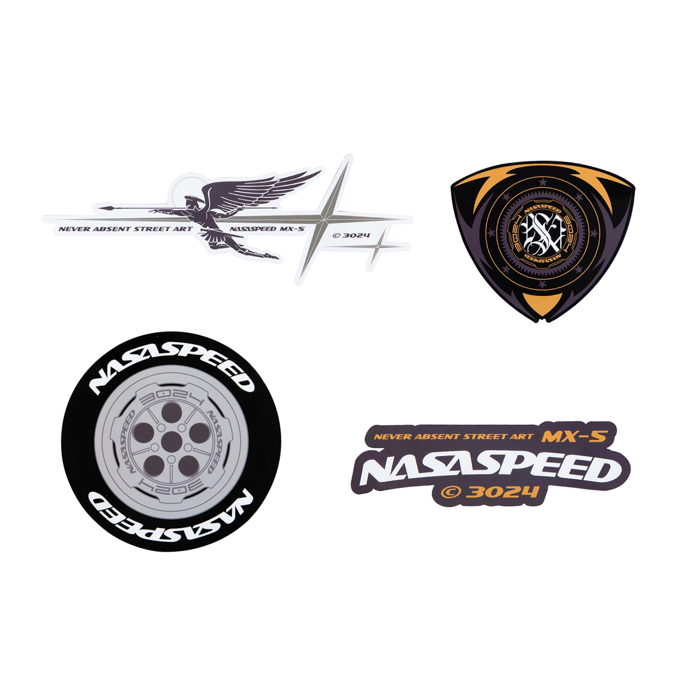 STA 2025 S.LAB NASA 赛道日系列贴纸套装