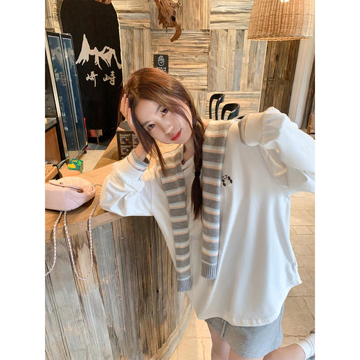 【129元任选2件】最后一波现货！韩版长袖T恤打底慵懒风宽松 商品图3