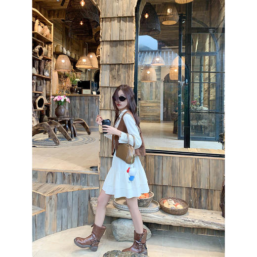 <曾小咸推荐>现货秒杀！微信超特价！花边领连衣裙 日常269.99 立减140 秒杀129.99！ 商品图4