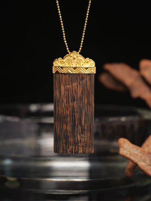 沉香无事牌吊坠 商品图0