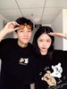 【YW】无忧购韩系ins百搭休闲卡通印花180g纯棉情侣短袖T恤（截单后3-5天发货) 商品缩略图1