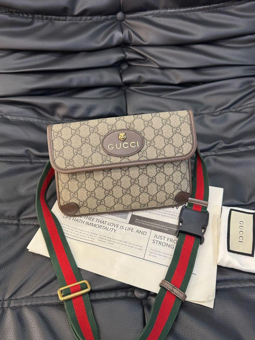 Gucci 老花 虎头 胸包 商品图0