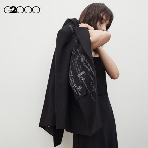 G2000【个性印花/多面弹性/商场新款】女装F  W25时尚中性休闲西服56211756 商品图2