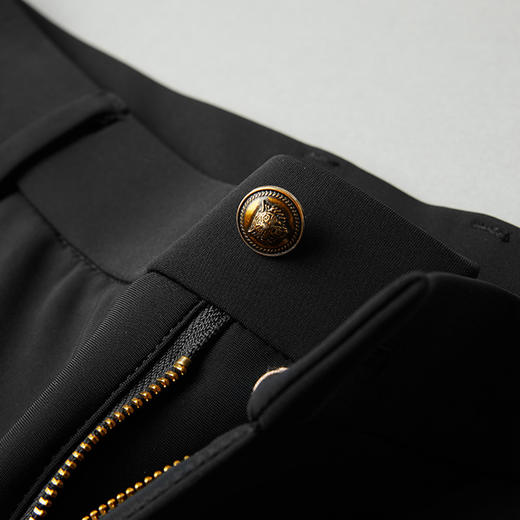 罗蒙男士春秋休闲裤直筒修身显瘦男长裤通勤商务西裤弹力舒适职场男裤 商品图6