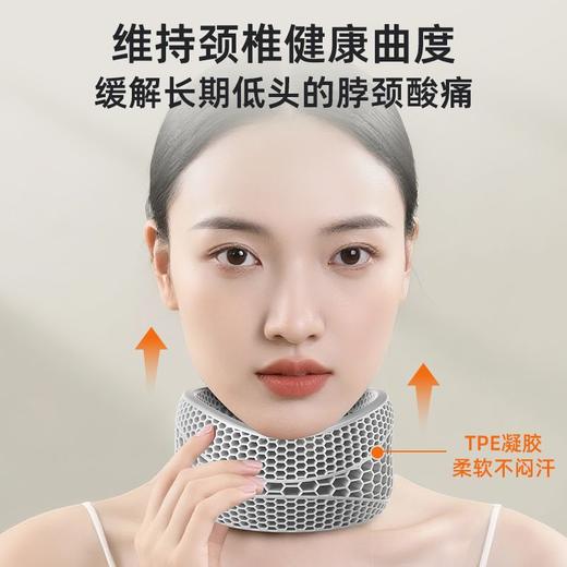 【告别低头 人体工学 弹性支撑】浅幼 透气护颈蜂窝颈托 商品图3