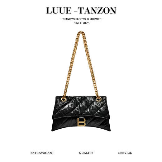 巴黎世家 crush链条包⛓️ ⏳经典沙漏轮廓却又像枕头般柔软（LZ） 商品图0