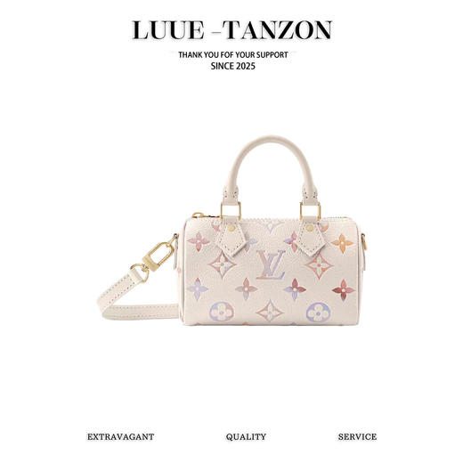 驴家 Nano Speedy 手袋 M25591 白色/渐变手拿斜挎包(JPH) 商品图0