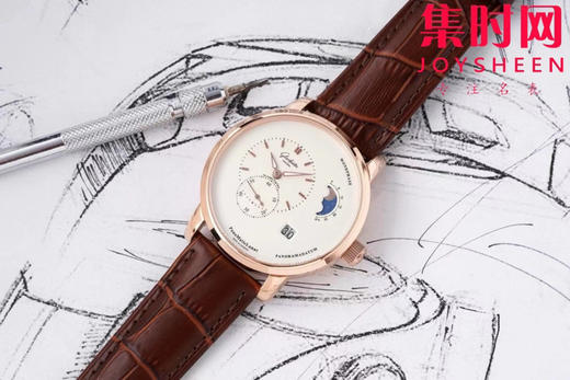 AI格拉苏蒂 原创偏心系列 有“德味儿”的腕表 原创90偏心大日历月相 男士腕表 商品图2