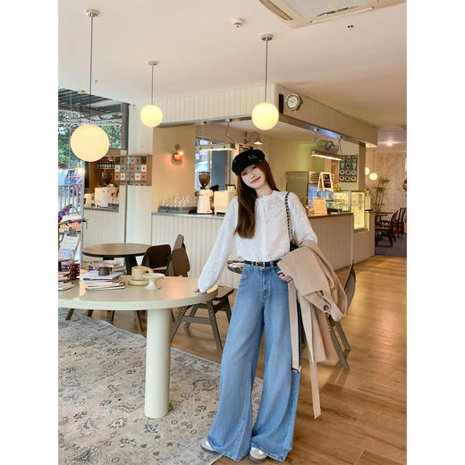 <曾小咸推荐>现货秒杀！微信超特价！立领提花刺绣设计衬衫 日常209.99 立减120 秒杀89.99！ 商品图3