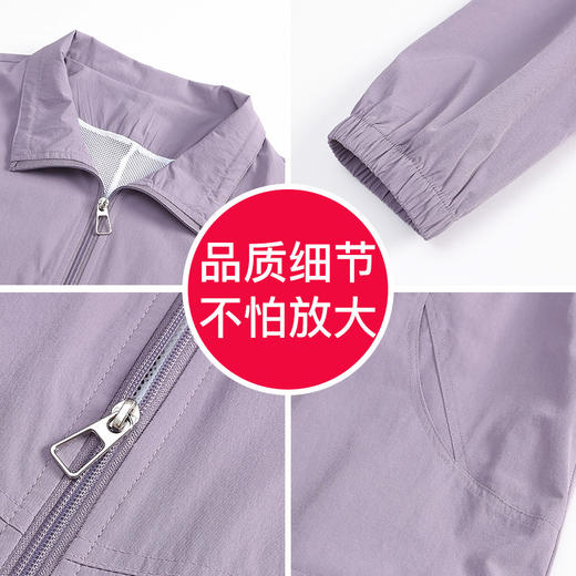 BS-3192中年妈妈春装外套女2025新款洋气薄款防晒衣中老年上衣60多岁夹克 商品图3