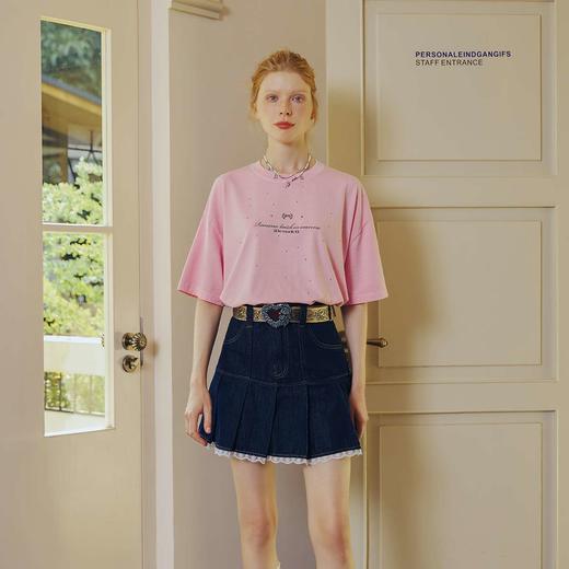 【青春为名 】2025陈立农全球巡回演唱会应援桃浦粉法纯棉情侣t恤801 商品图2