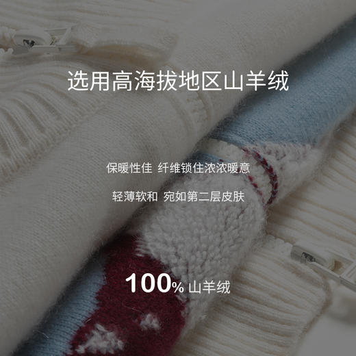 羊绒提花拉链开衫  SJF97W291N 商品图2