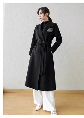 【高端系列】手工定制6828款100%澳洲羊毛双面尼英伦风外套-喜出