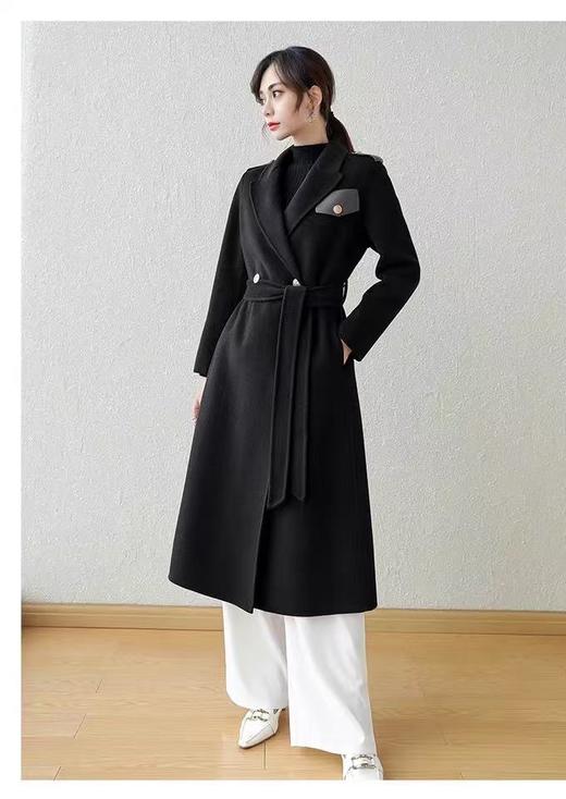 【高端系列】手工定制6828款100%澳洲羊毛双面尼英伦风外套-喜出 商品图0