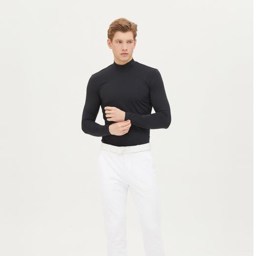 P家男士薄款半高领打底衣面料柔滑吸湿排汗弹力大紧勒M121707 商品图1