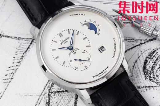 AI格拉苏蒂 原创偏心系列 有“德味儿”的腕表 原创90偏心大日历月相 男士腕表 商品图2