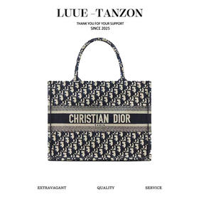 迪奥-全新升级版的全刺绣花布托特，Dior Book Tote（LZ）