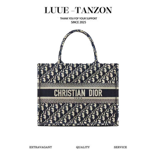 迪奥-全新升级版的全刺绣花布托特，Dior Book Tote（LZ） 商品图0