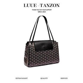 狗牙 戈雅 Rouette 购物袋，4色：黑，棕、灰、绿四色（XS）