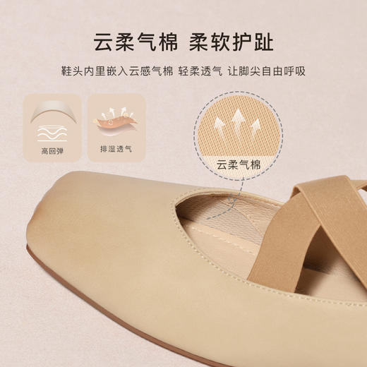 Reemoor睿慕2025秋季新款猪鼻子玛丽珍芭蕾舞单鞋R2V541 商品图2