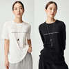 UMILAB｜旧事*奥地利进口兰精天丝+亚麻做旧字母印花宽松T恤T766W 商品缩略图0