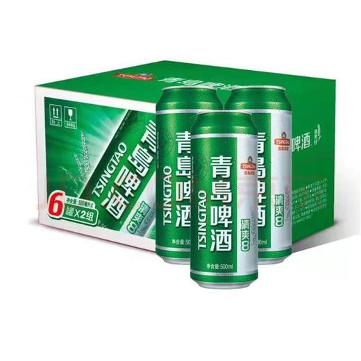 【青岛啤酒】清爽°P啤酒 500ml*12罐/箱 【BN】 商品图0