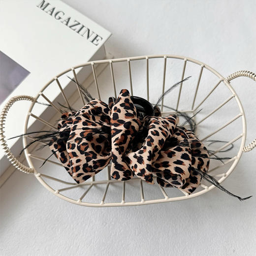 豹纹云朵羽毛抓夹纪念日百货门店同款165045135 商品图1