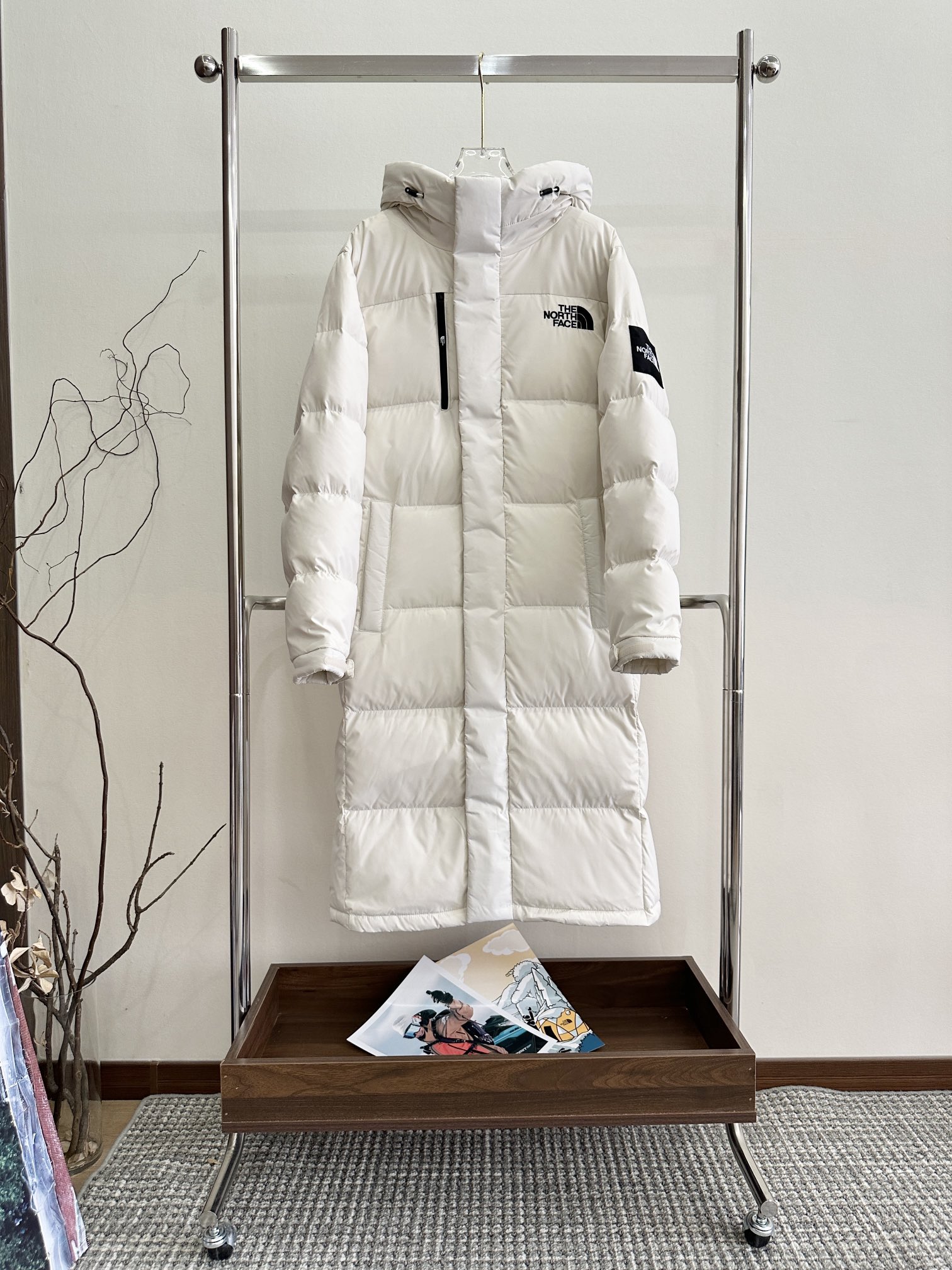 优选丨【奥莱直发】TheNorthFace北面1996韩版长款羽绒服过膝长款男女情侣连帽加厚保暖鹅绒外套（3-7天发货）