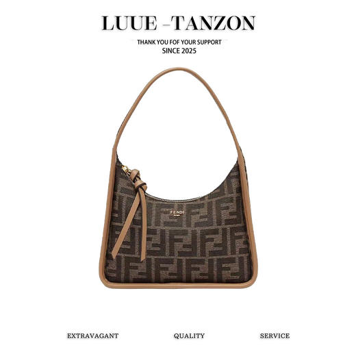 芬迪   迷你hobo包，经典老花可手提可做腋下包 （MM） 商品图0