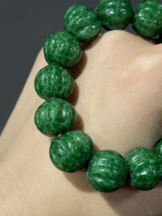 青蛙皮琉璃瓜棱珠手链，顺丰包邮 商品图4