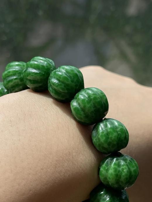 青蛙皮琉璃瓜棱珠手链，顺丰包邮 商品图6