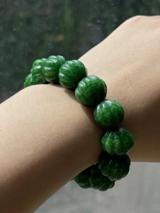 青蛙皮琉璃瓜棱珠手链，顺丰包邮 商品图3