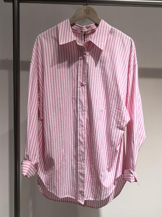 P&X设计师女装 秋款新款 梭织短款衬衫  825305081A 粉条 商品图0