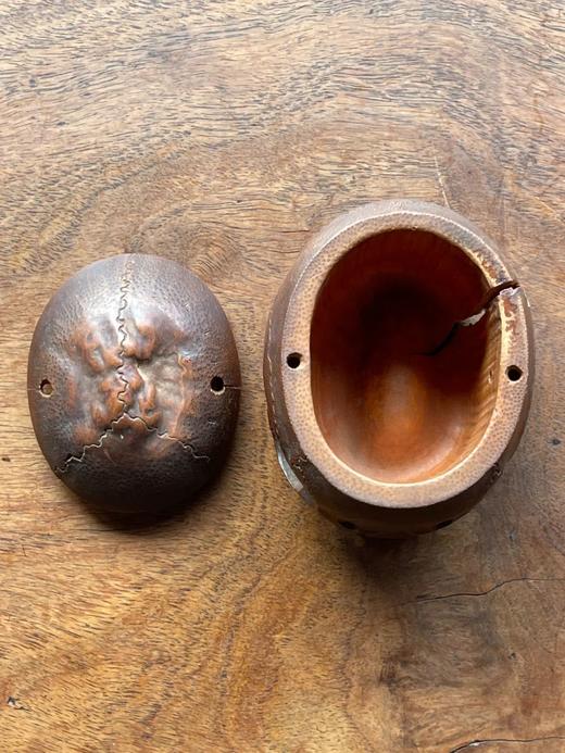 竹雕骷髅形盖盒，顺丰包邮 商品图6