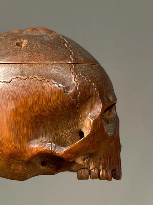 竹雕骷髅形盖盒，顺丰包邮 商品图12