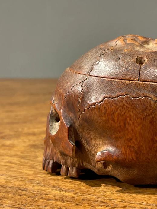 竹雕骷髅形盖盒，顺丰包邮 商品图13