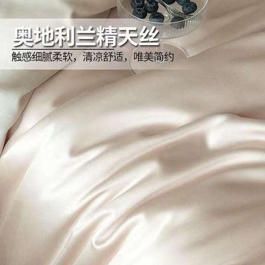 【兰精天丝莱赛尔四件套】柔光丝滑冰丝夏季温润四件套床单枕套被罩 商品图1