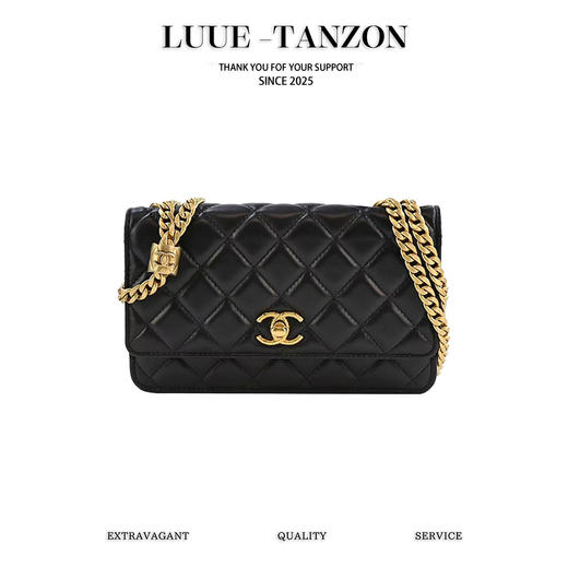 香奈儿 22k 正品皮 小金柱 调节扣woc包（LZ） 商品图0