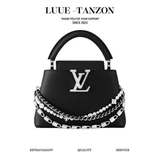 驴家 黑拼珍珠三合-链条款 Capucines手袋包(JPH) 商品图0