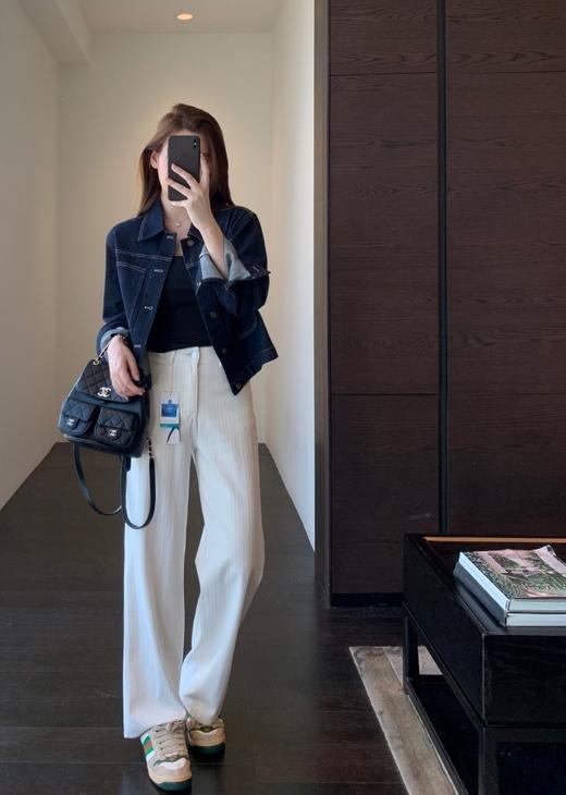 土耳其客供棉高腰显瘦窄版直筒裤 商品图1