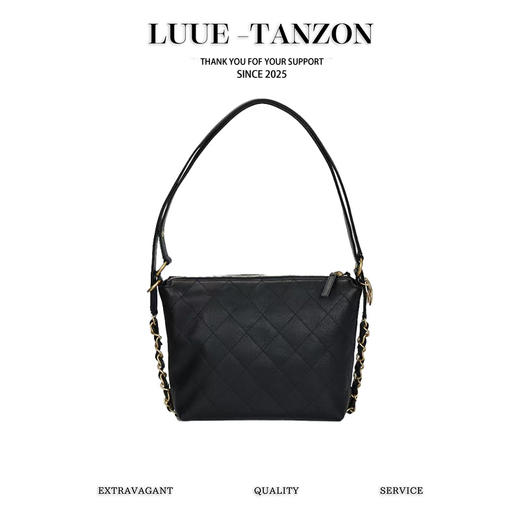 香奈儿 25/ss 秀场双肩包 黑金小号（LZ） 商品图0