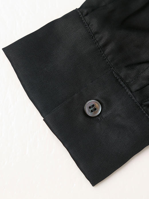 职场与时尚并存！黑色质感衬衫，简约设计尽显干练 商品图4