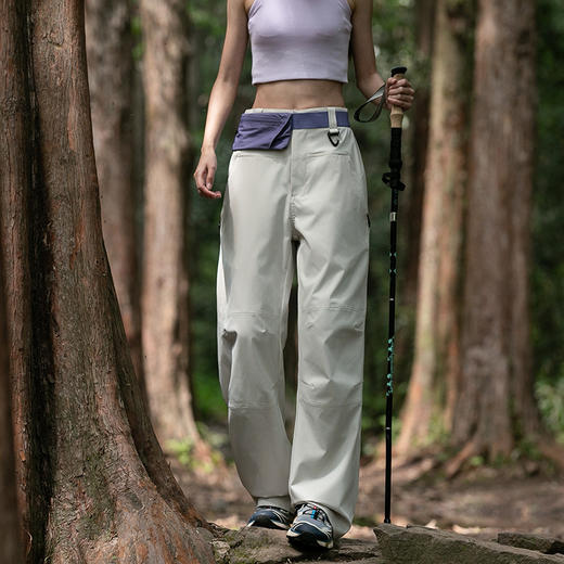 女运动防风防水春夏休闲裤速干直筒工装裤户外软壳登山裤 商品图1