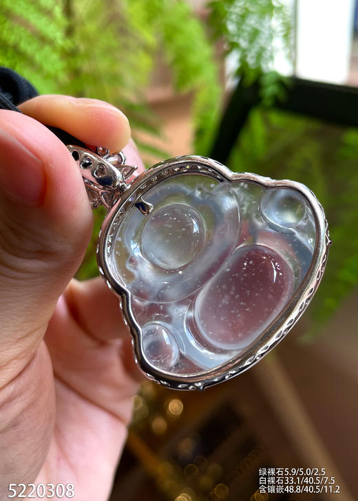 玻璃种佛公吊坠【5220308】具体价格微信咨询 商品图5