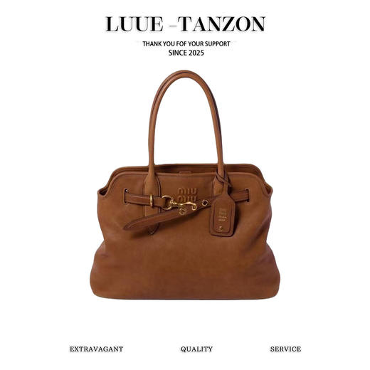 缪缪 新款爆款中古托特包来袭 Aventure Nappa皮革手袋&大号(LZ) 商品图0