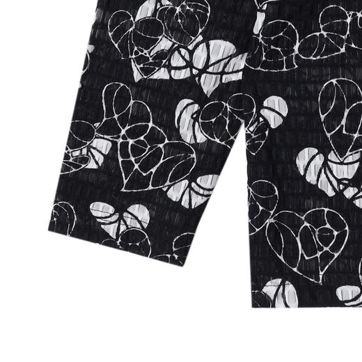 T4802SDSA男士秋冬新款轻奢痞帅男装休闲提花爱心印花圆领长袖T恤时尚 商品图4